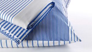 housse de coussin rayée