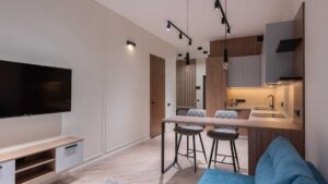 Petit appartement avec l'espace optimisé