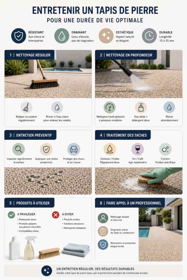 entretien tapis pierre