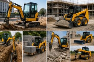 mini pelle mini chargeur chantier