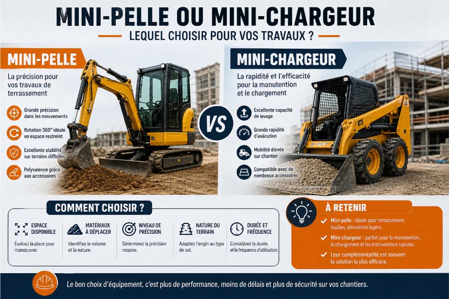 mini pelle mini chargeur